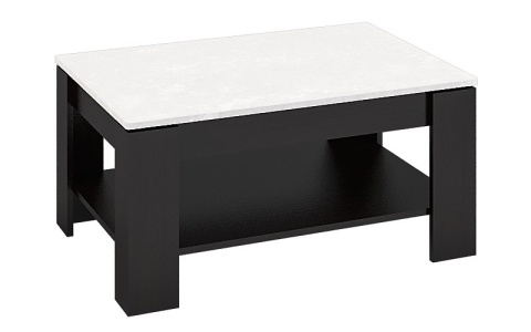 Стол журнальный Бостон СТЖ-01 Венге/Бетон Белый