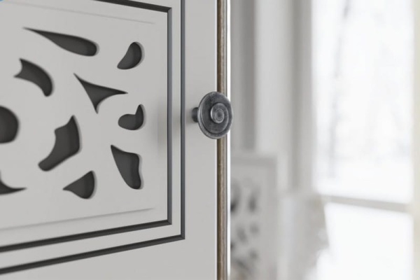 Спальный Гарнитур "Мадлен"  МДФ/Дуб Сонома+Ясень белый Эмаль + Ф/п - Серебро